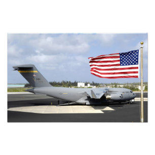 C-17 Globemaster III sits on the flightline Photo Print