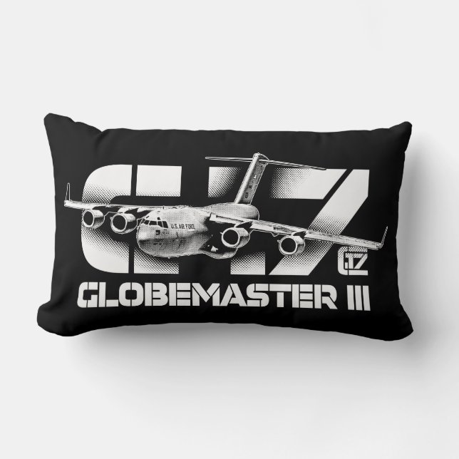 C-17 Globemaster III Throw Pillow (Front)
