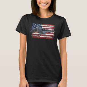 C 17 Globemaster Military Transport Aeroplane Flag T-Shirt
