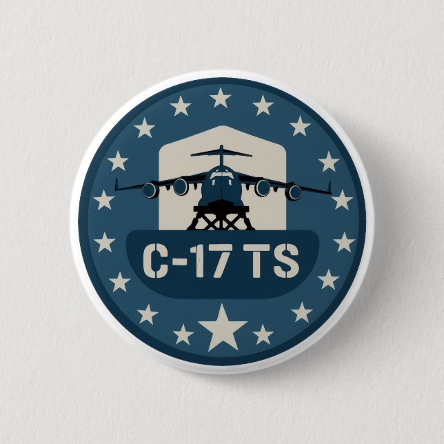 C-17TS PATCH 6 CM ROUND BADGE (Front)