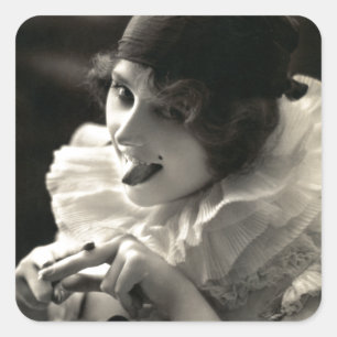 C. 1910 Pretty Woman's Taunt Square Sticker
