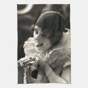 C. 1910 Pretty Woman's Taunt Tea Towel
