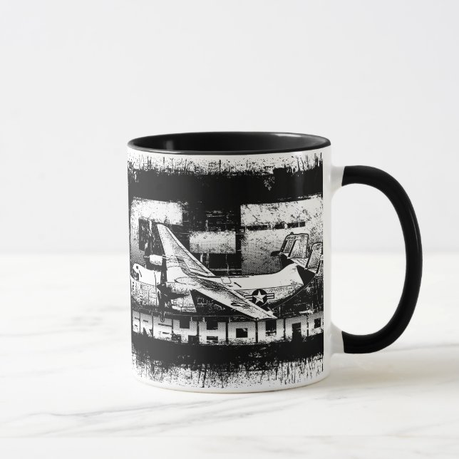 C-2 Greyhound 11 oz Ringer Mug (Right)