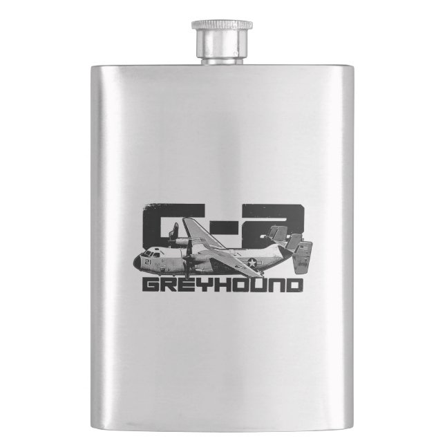 C-2 Greyhound Classic Flask (Front)
