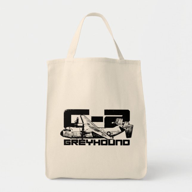 C-2 Greyhound Grocery Tote Bag (Front)