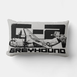 C-2 Greyhound Polyester Lumbar Pillow 13" x 21"