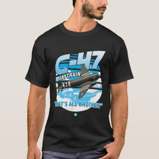 C-47 Skytrain WWII Transport Aeroplane T-Shirt Gif