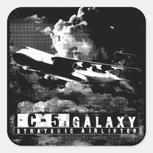C-5 Galaxy Square Sticker