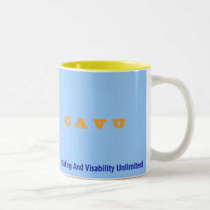 C A V U, Ceiling And Visability Unlimited Two-Tone Coffee Mug