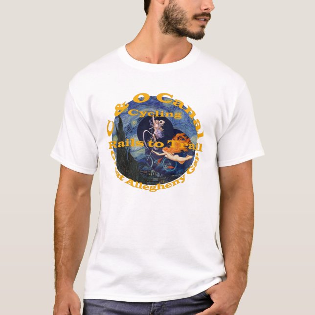 C and O Canal Great Allegheny Gap Cycling Bicycle  T-Shirt (Front)