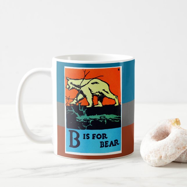 C.B. Falls - B is for Bear Coffee Mug (With Donut)