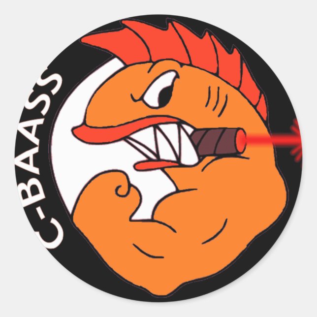 C-BAASS CLASSIC ROUND STICKER (Front)