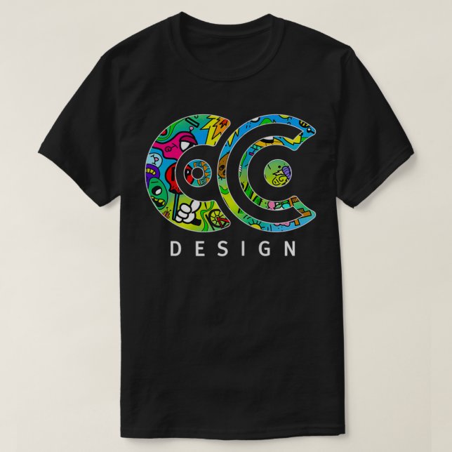 C C Design Brand Zip  T-Shirt (Design Front)