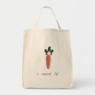 c  carrot  /k/  tote bag