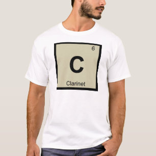 C - Clarinet Music Chemistry Periodic Table Symbol T-Shirt