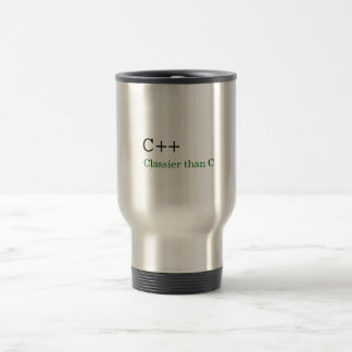C++: Classier than C Travel Mug