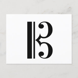 C-Clef (Alto Clef, Tenor Clef) Music Viola Bassoon Postcard