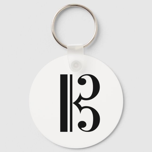 C-Clef Keychain (Front)