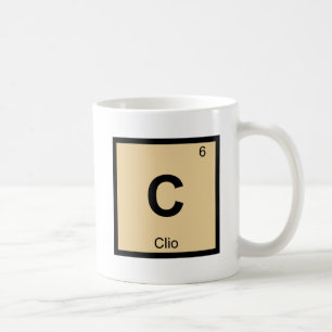 C - Clio Muse Chemistry Periodic Table Symbol Coffee Mug