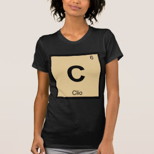 C - Clio Muse Chemistry Periodic Table Symbol T-Shirt