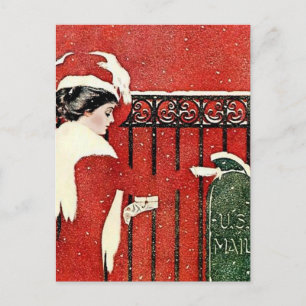 C Coles Phillips “Christmas Card Mail”