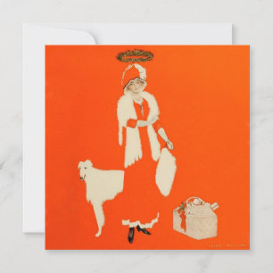 C Coles Phillips “Present Day Saint” Fadeaway Girl Thank You Card
