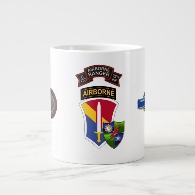 C Company RANGER 75th Infantry I FFV Jumbo Mug (Front)