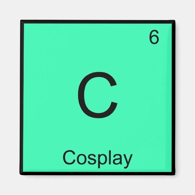 C - Cosplay Chemistry Element Symbol Costume Tee Magnet (Front)