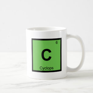 C - Cyclops Greek Chemistry Periodic Table Coffee Mug