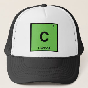 C - Cyclops Greek Chemistry Periodic Table Trucker Hat