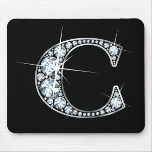 "C" Diamond Bling Mousepad