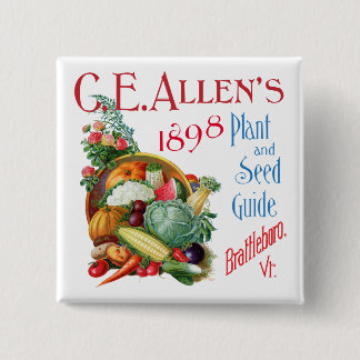 C.E. Allen's 1898 Plants and Seed Guide magnet 15 Cm Square Badge