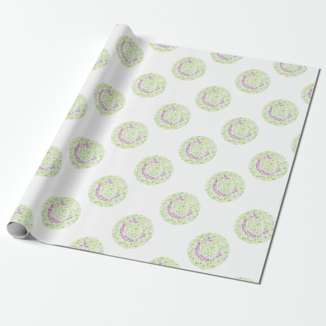 “C” Eye Test Letter Wrapping Paper (Unrolled)