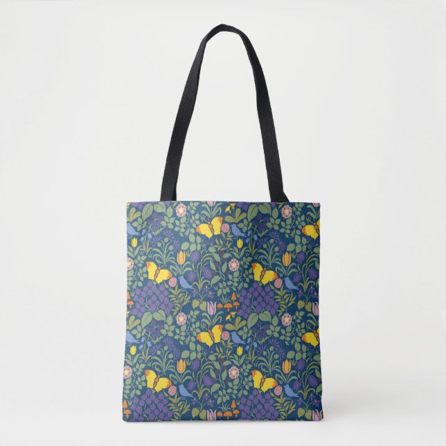 C. F. A Voysey's Butterfly Garden Tote Bag (Front)