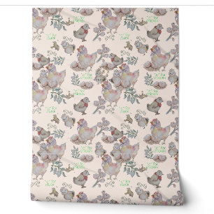 C for CLuck Kids room wallpaper