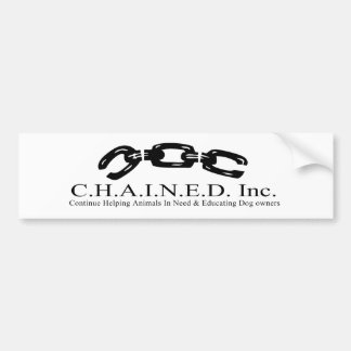 C.H.A.I.N.E.D. Inc. Logo Bumper Sticker