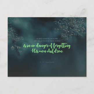 C. H. Spurgeon - He who counts the stars Postcard
