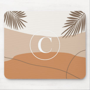 C - Initial Monogram Letter C Abstract Design Mouse Pad