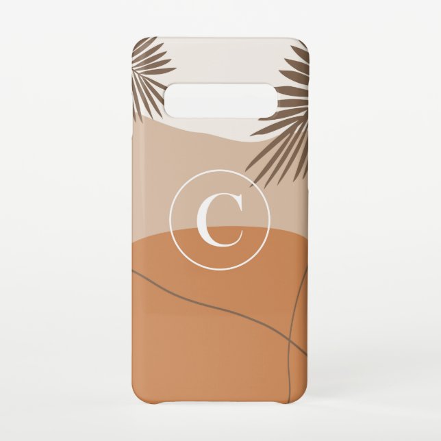 C - Initial Monogram Letter C Abstract Design Samsung Galaxy Case (Back)
