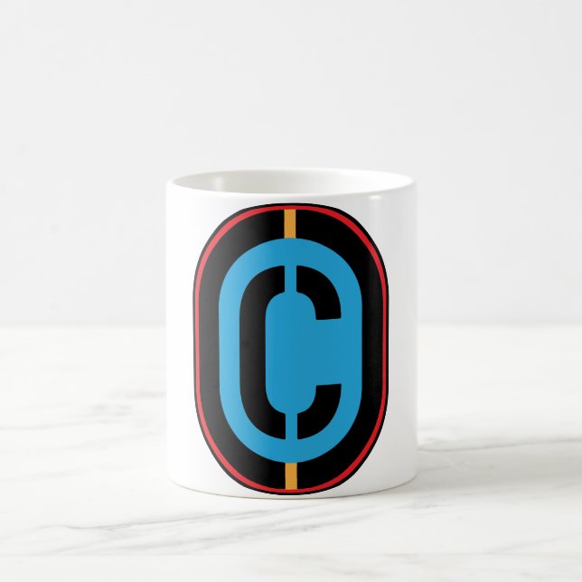 C Initial Mug Monogram (Center)