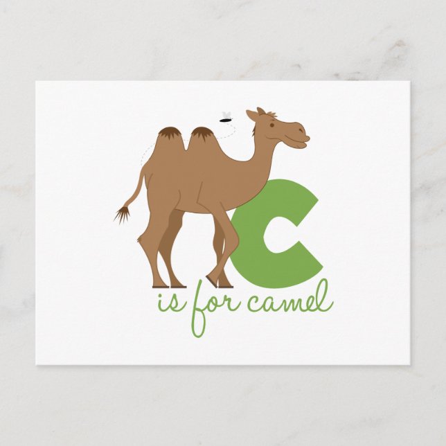 C Is For Camel Postcard (Front)