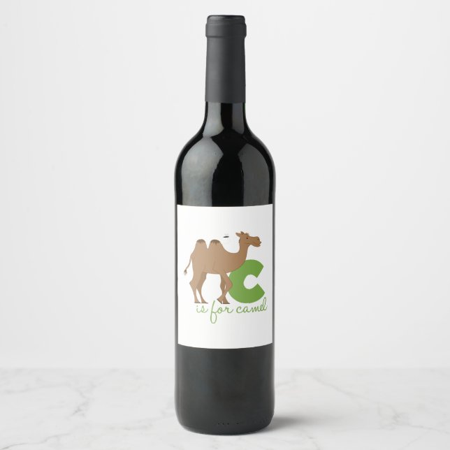 C Is For Camel Wine Label (Front)