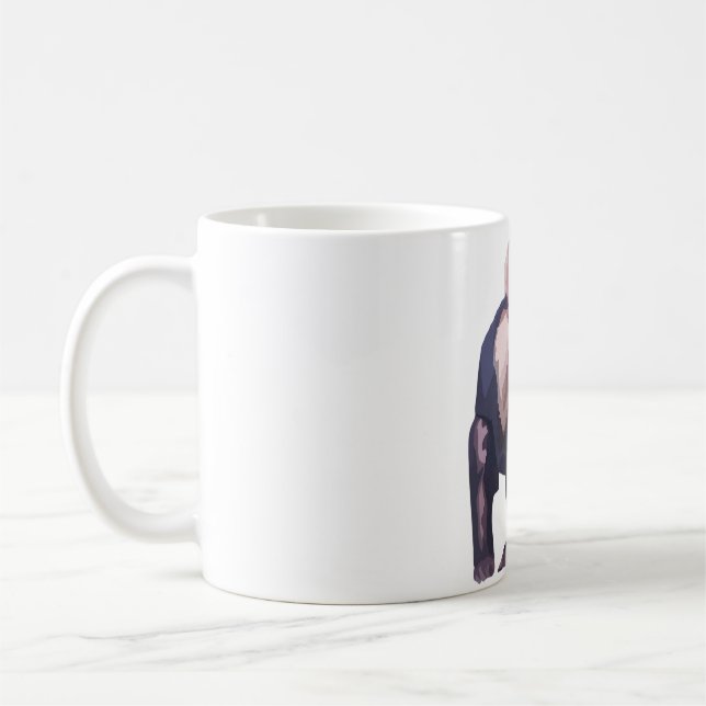 C is for Capuchin Coffee Mug (Left)