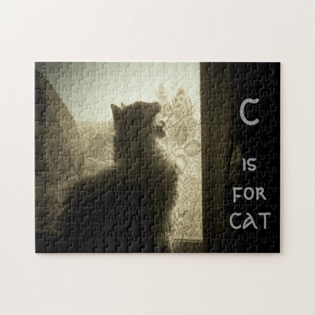 C is for CAT or your picture Jigsaw Puzzle (Horizontal)