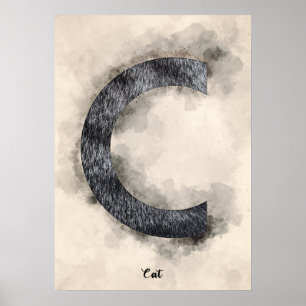 C is For Cat Poster