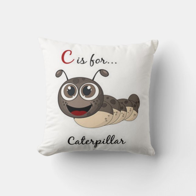 C Is For Caterpillar Cushion (Front)