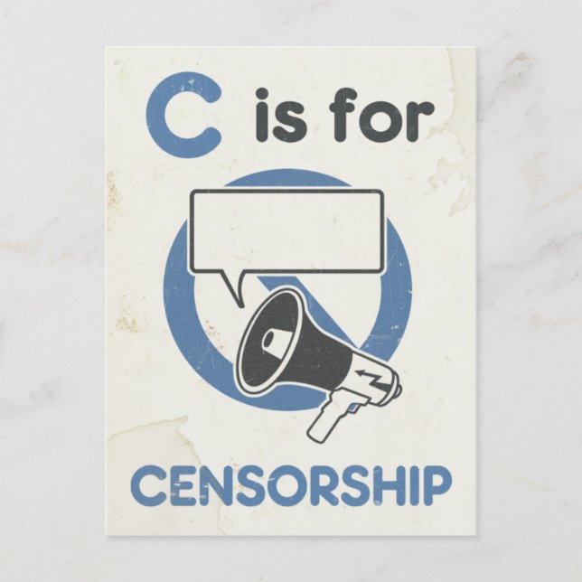 C is for Censorship Postcard (Front)