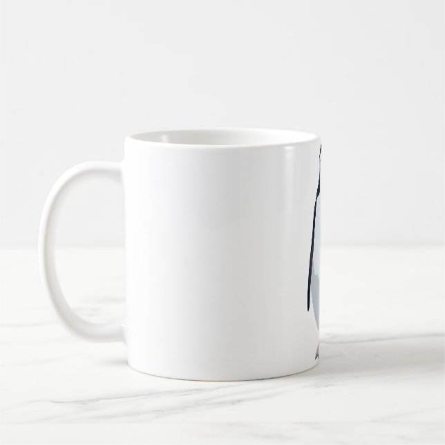 C is for Chinstrap Penguin Coffee Mug (Left)