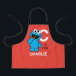 C is for Cookie Monster | Add Your Name Apron<br><div class="desc">Personalise this fun Cookie Monster design by adding your name and first letter.  © 2021 Sesame Workshop. www.sesamestreet.org</div>