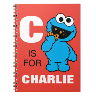 C is for Cookie Monster   Add Your Name Notebook